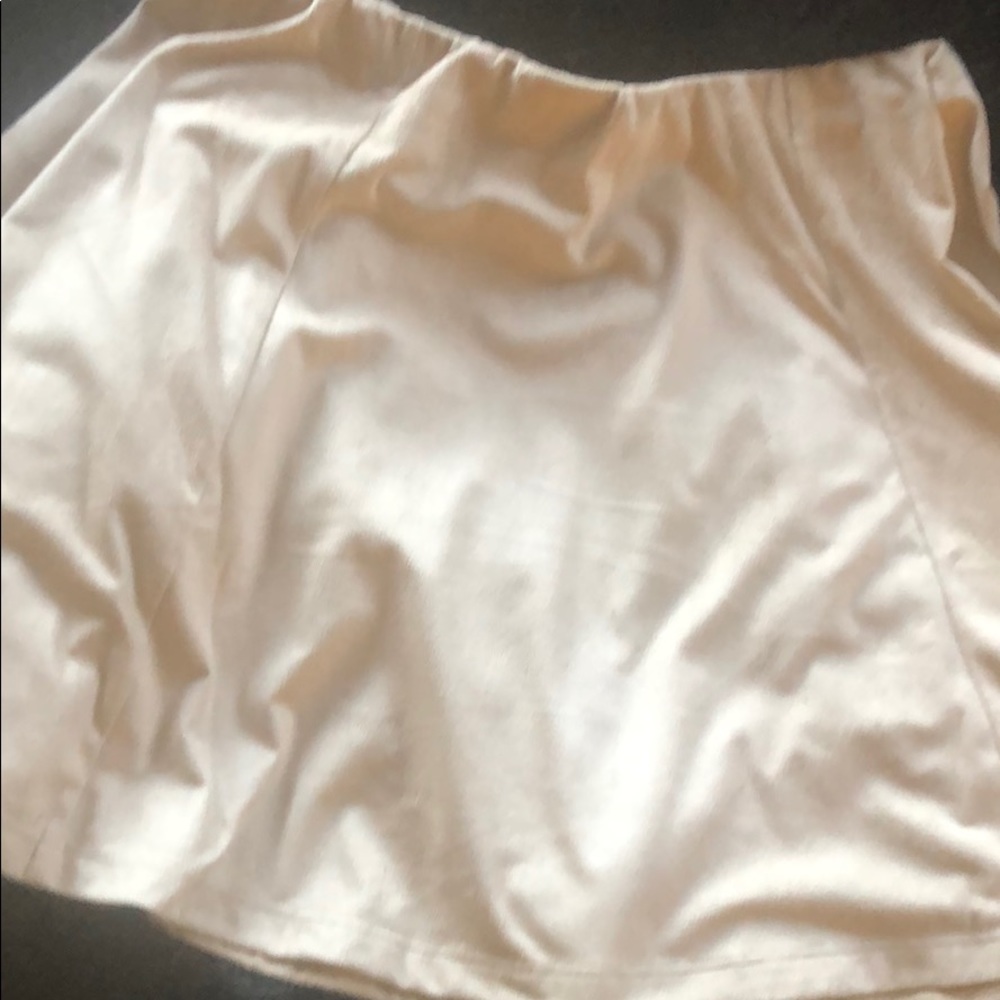 Tan suede skirt